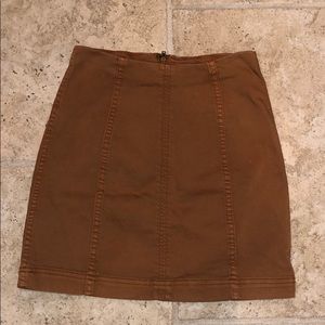 Free People Modern Femme Denim Mini Skirt